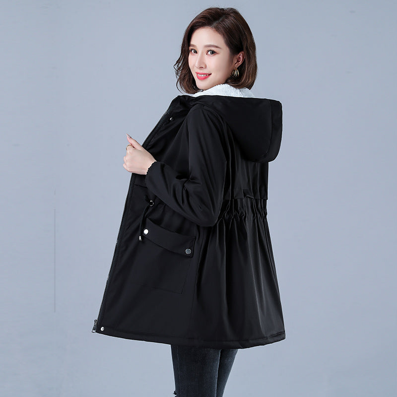 Women Winter Puffer Coat – Warm Cotton Hooded Casual Parka