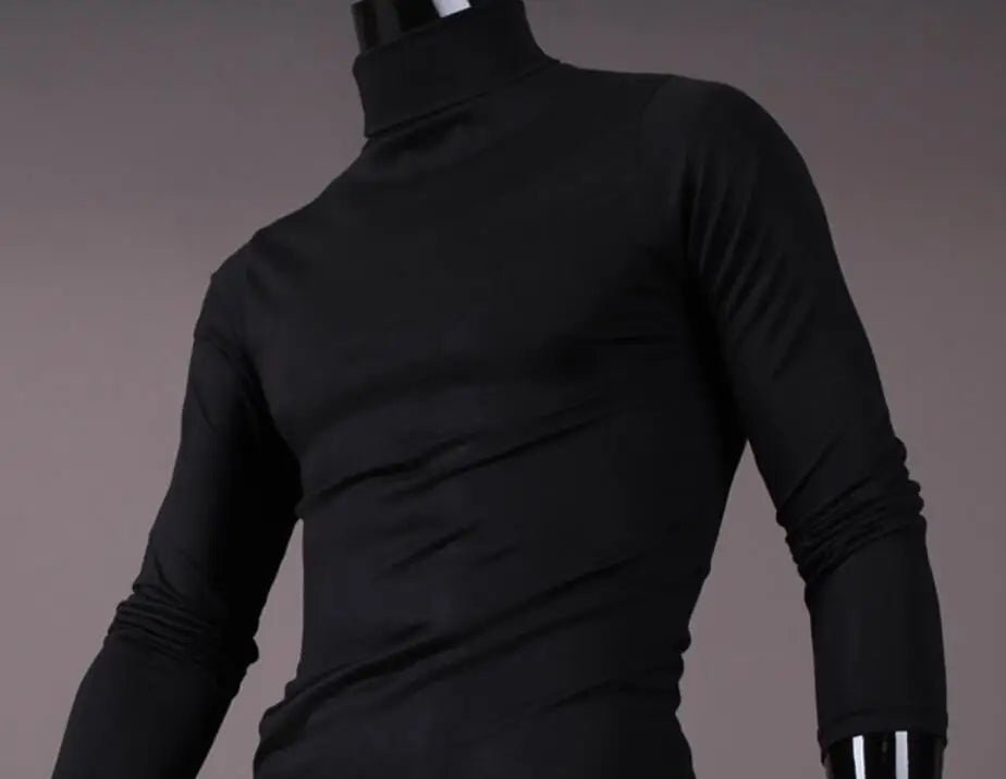 Men’s Thermal Shirt – Slim Fit High Neck Long Sleeve Winter Top