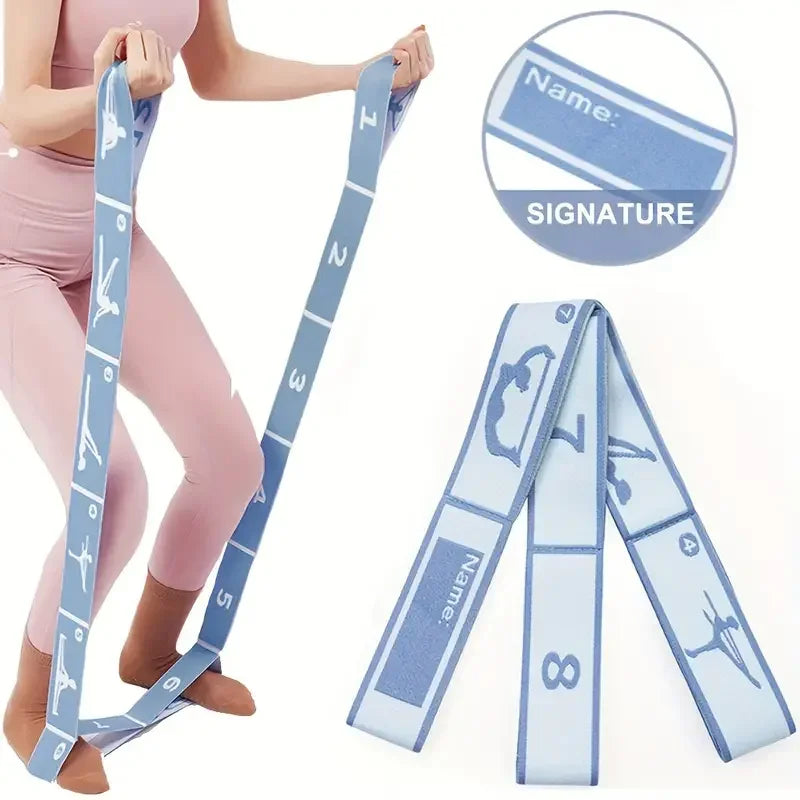 Yoga Stretching Belt | Elastic Resistance Band with Loop Design for Pilates