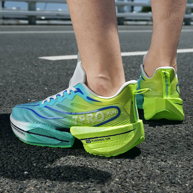 Men's Carbon Plate Sneakers - Soft Sole Mesh