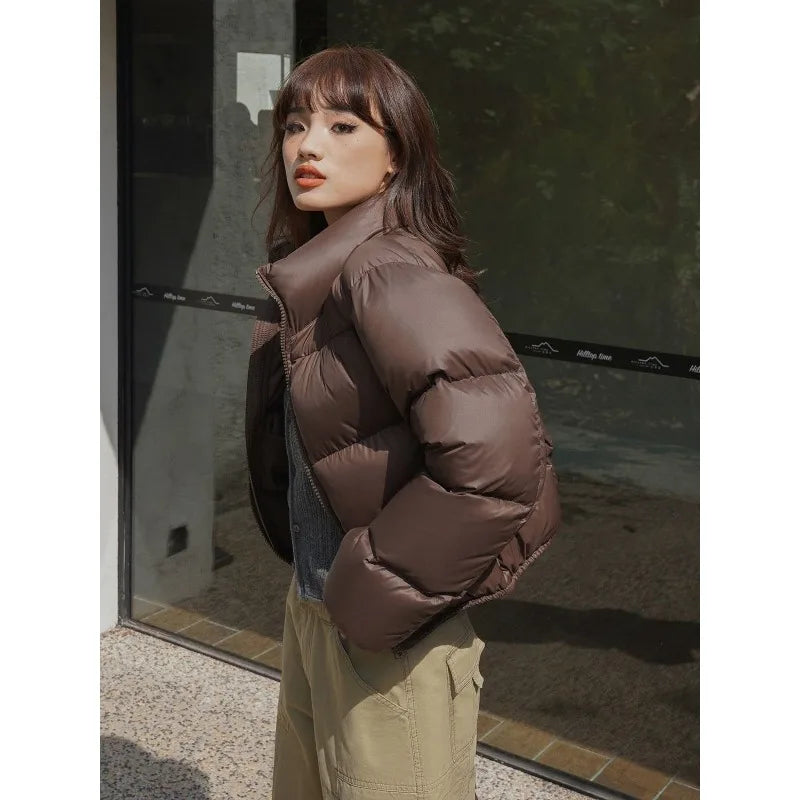 Winter Clothes Women Warm Cropped Jacket