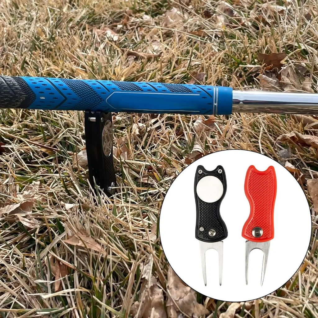 Golf Divot Repair Tool – Foldable Magnetic Ball Marker