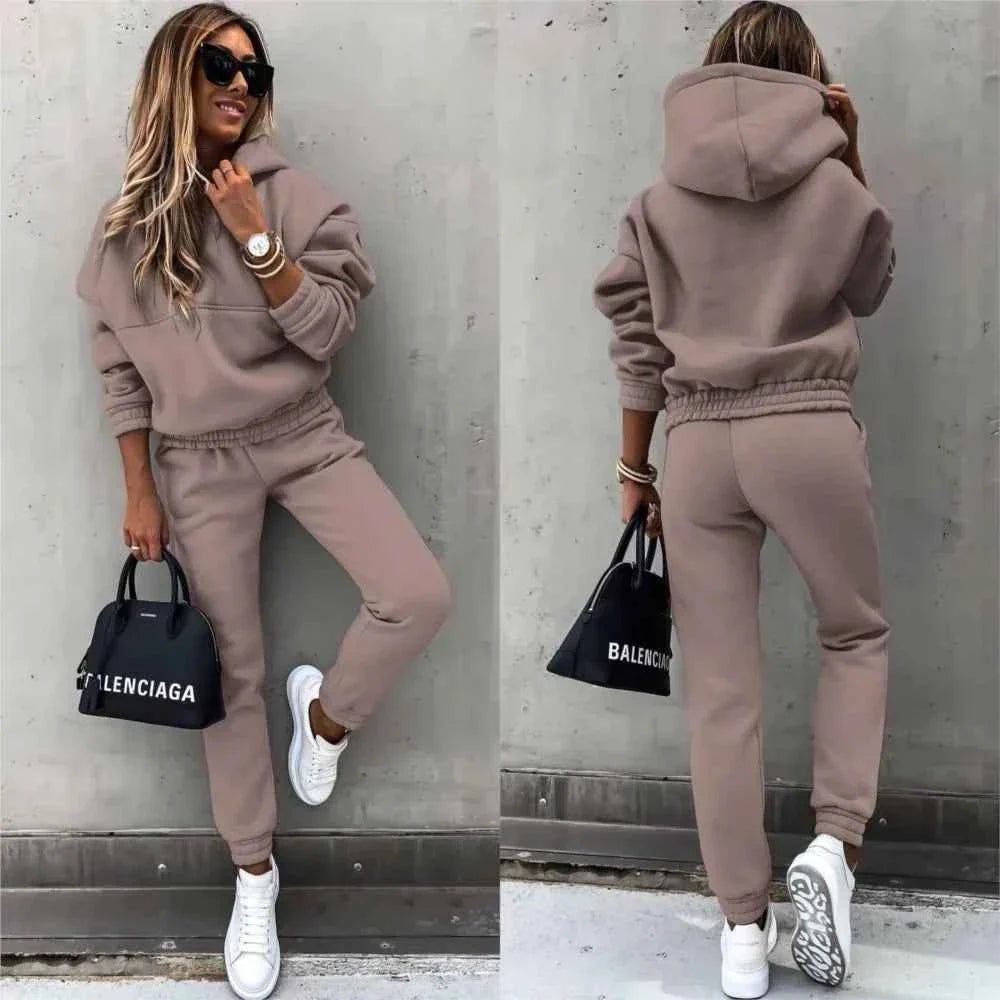 Women’s Casual Hooded Tracksuit 2 Piece Set