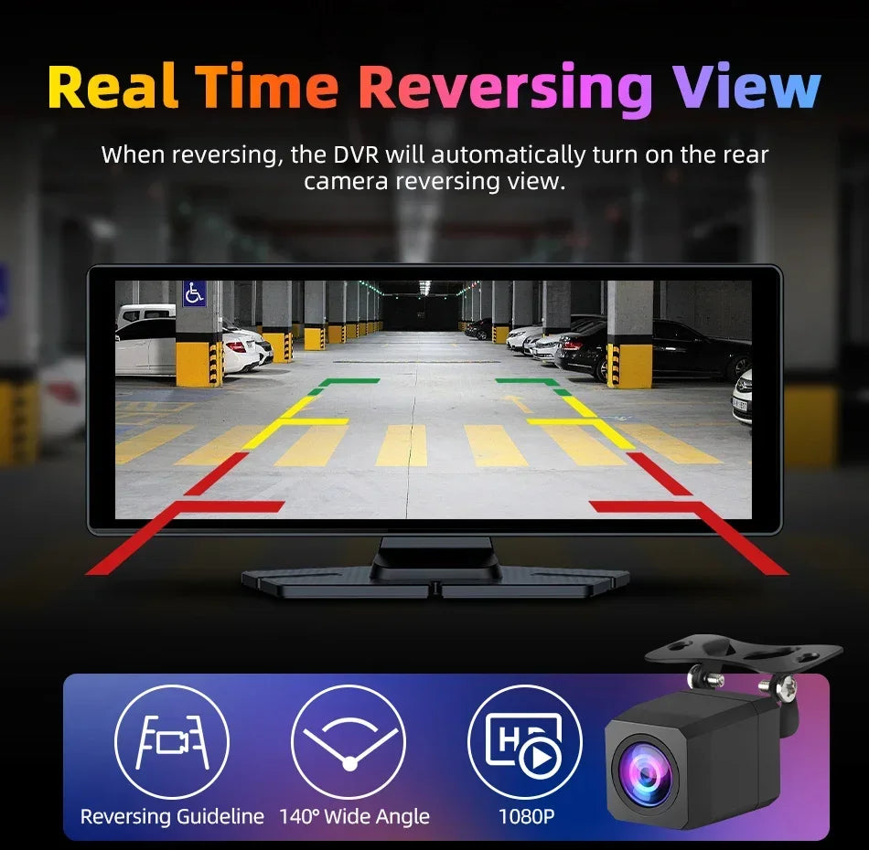10.26'' Universal Portable Carplay Car Screen Wireless Carplay Screen Wireless Car Stereo Carplay Android Auto Car Touchscreen