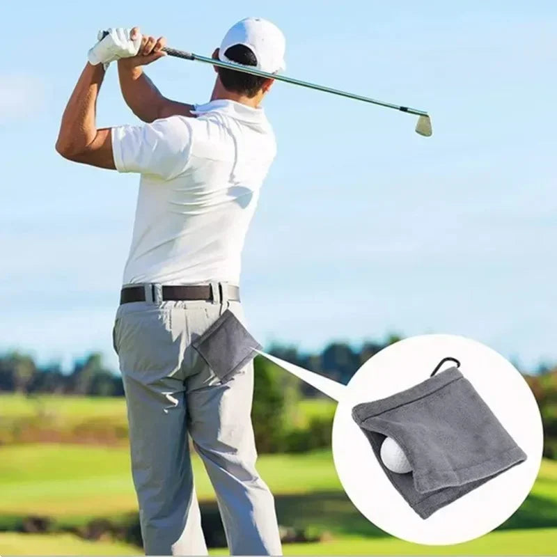 Golf Ball Cleaning Towel – Microfiber with Carabiner Clip