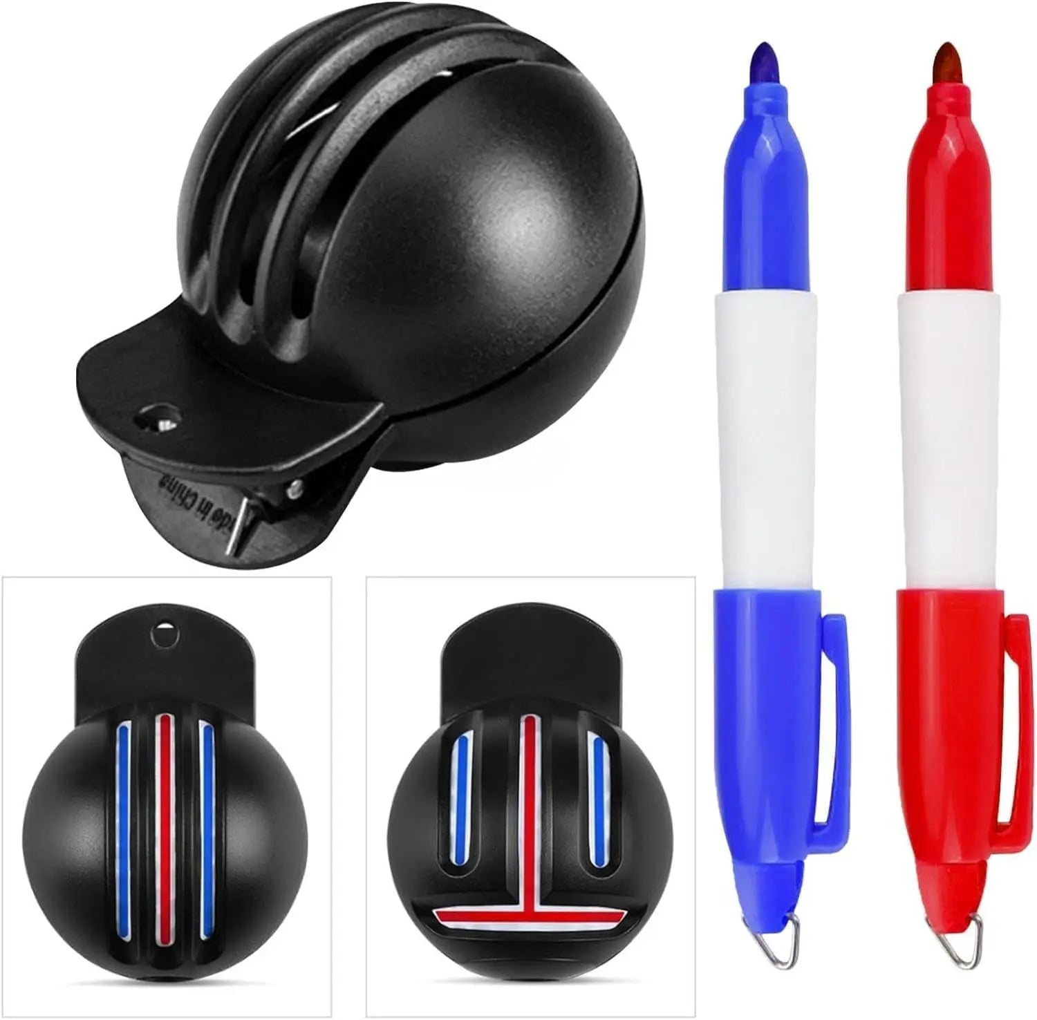 Golf Ball Alignment Tool – Fade-Resistant Marking Kit