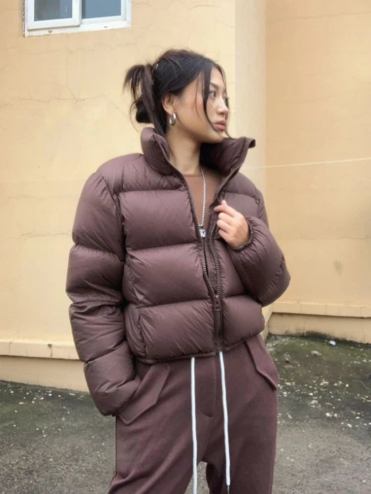 Winter Clothes Women Warm Cropped Jacket