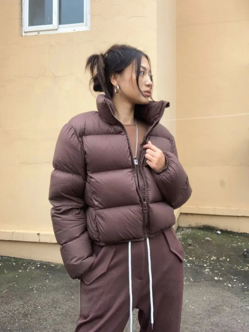 Winter Clothes Women Warm Cropped Jacket