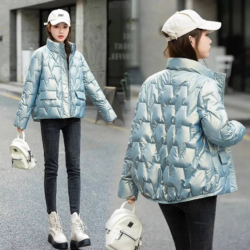 Women Winter Parka Jacket – Thick Short Warm Fashion Coat