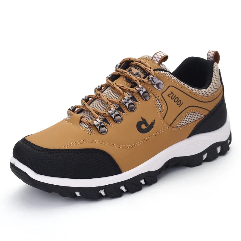 Leather Casual Sneakers – Lightweight Walking Shoe