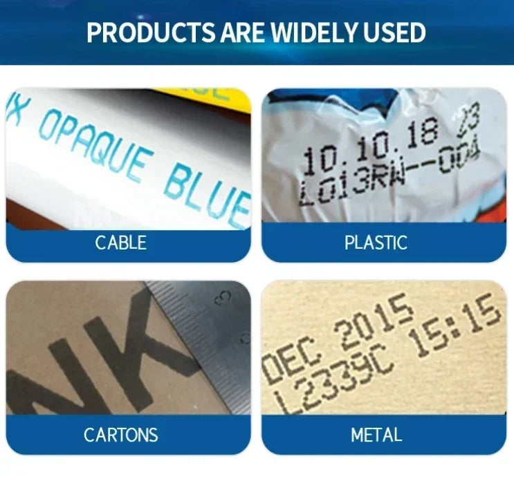 WILLITA 25.4mm Portable Handheld Inkjet Tij Printer Gun For Logo Expiry Date QR Barcode Batch Numbers Label Machine S10