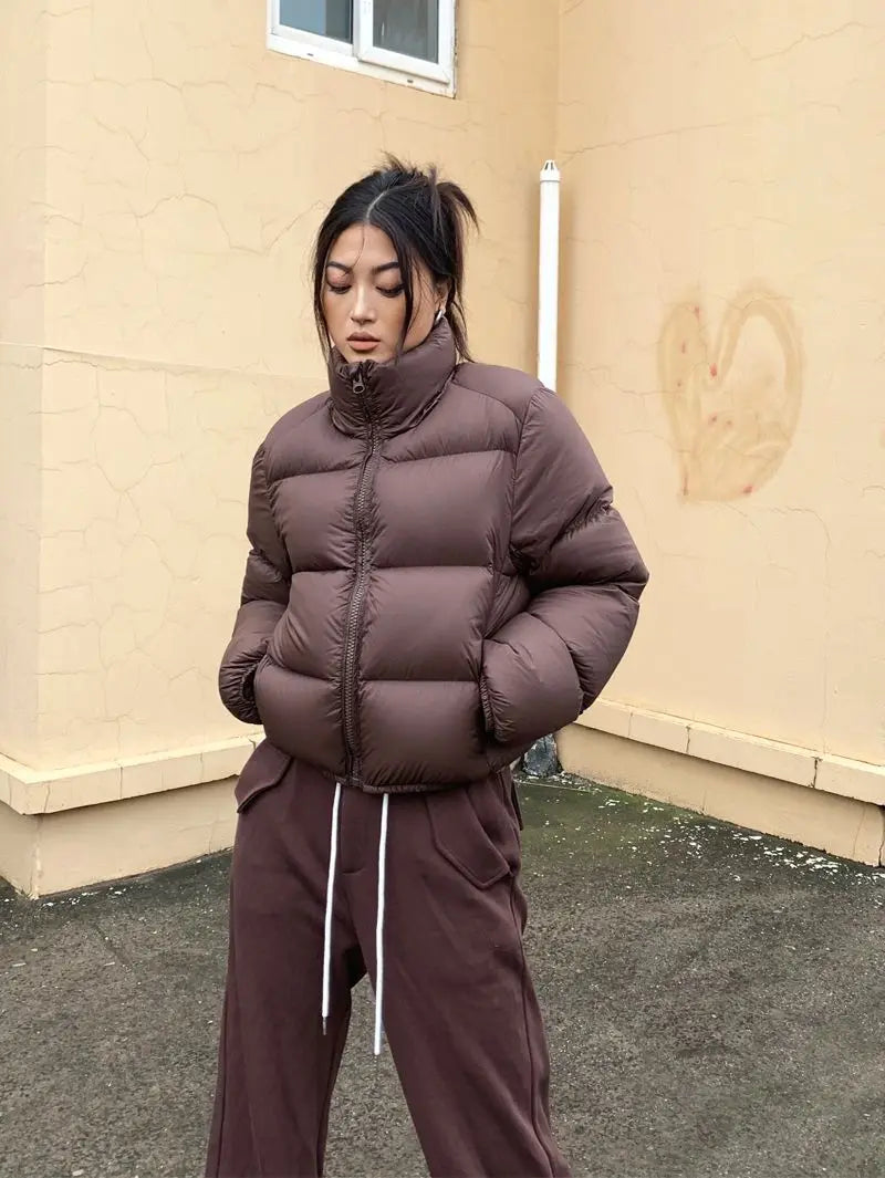 Winter Clothes Women Warm Cropped Jacket