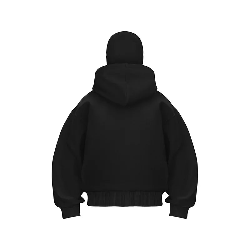 Men's Balaclava Zip Hoodie – Winter Warm Face Mask Jacket