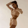Puloru Knitted Beach Shorts Set