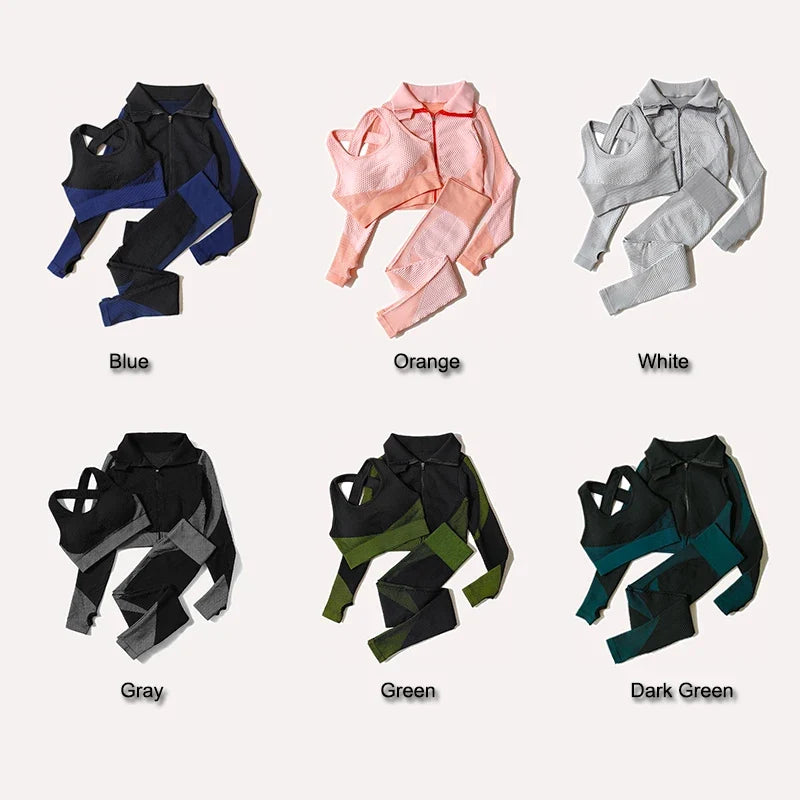 FlexFit Seamless Yoga Set: Comfy, Stylish, Versatile