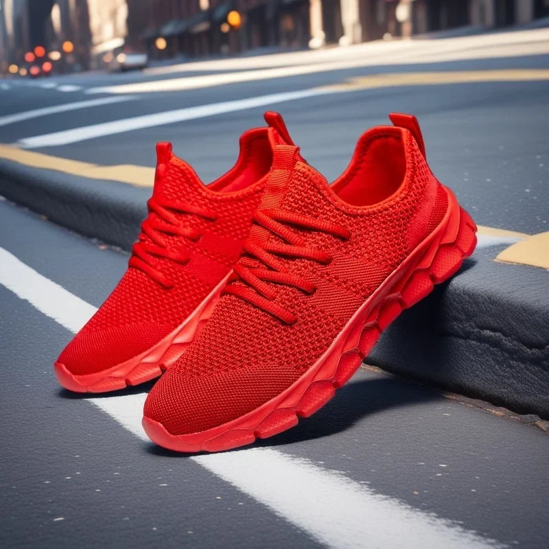 Lightweight Mesh Running Flats – Soft Breathable Sneaker