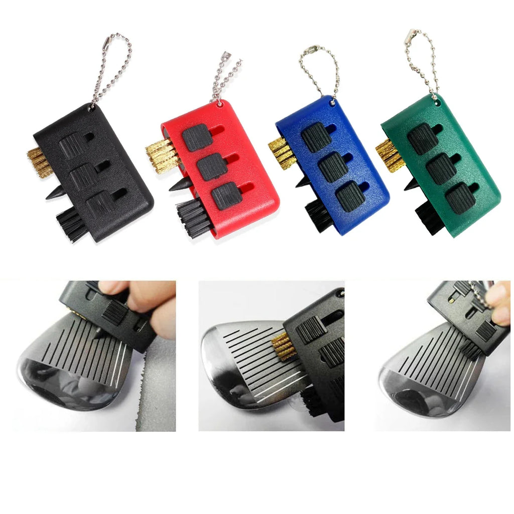 Golf Club Cleaning Brush – 3-in-1 Pocket Tool