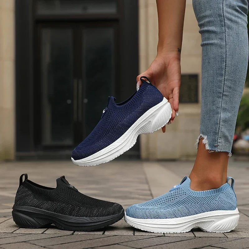 Barefoot Shoes - Wide-Fit Thick-Soled Mesh Sneakers
