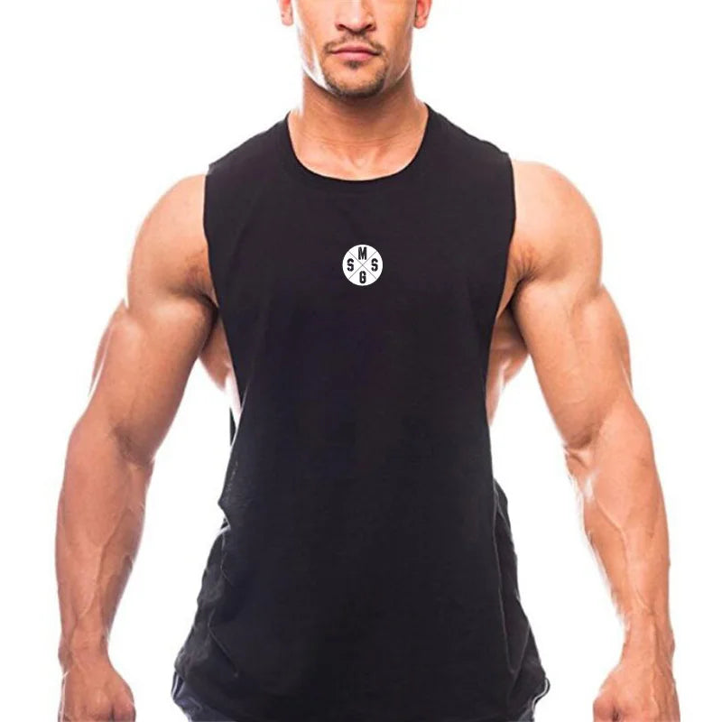 Muscle guys Low Cut Fitness Tank for Men