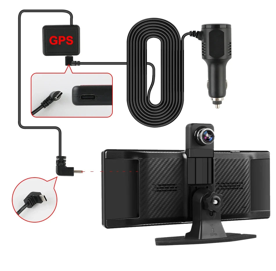 10.26'' Universal Portable Carplay Car Screen Wireless Carplay Screen Wireless Car Stereo Carplay Android Auto Car Touchscreen
