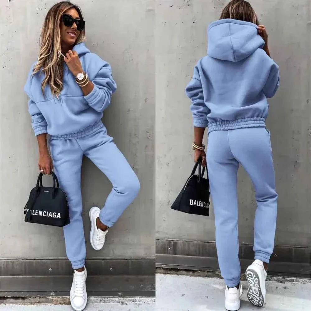 Women’s Casual Hooded Tracksuit 2 Piece Set