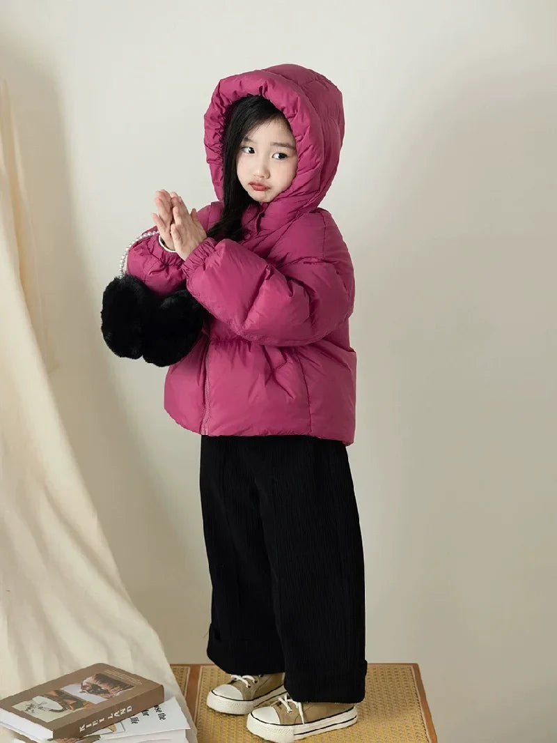 Winter Kids Down Coat – Hooded Warm Jacket for Boys & Girls