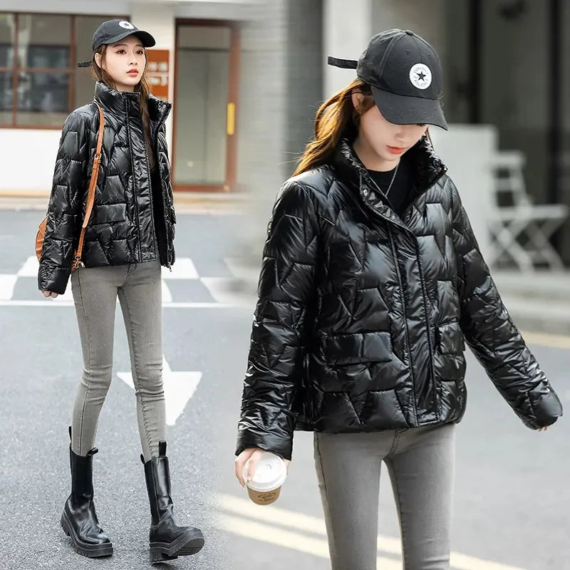 Women Winter Parka Jacket – Thick Short Warm Fashion Coat