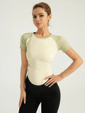 Women's Compression Fit Quick-Dry Yoga Running Tee