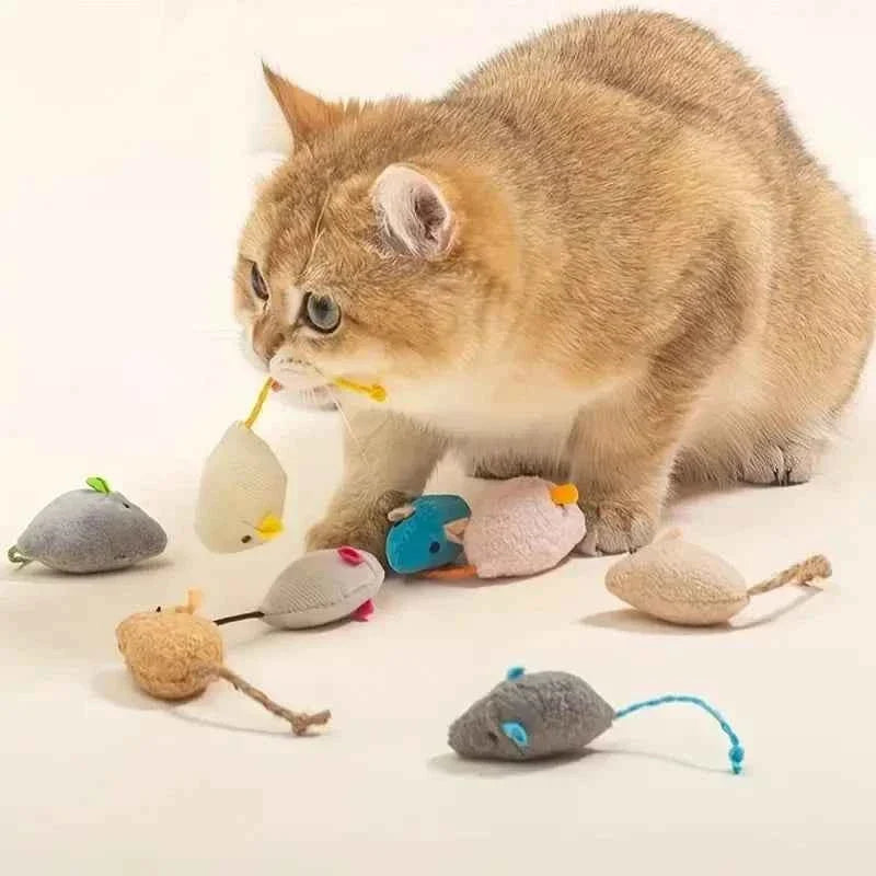 Plush Rat Cat Toy Set – 3/7PCS