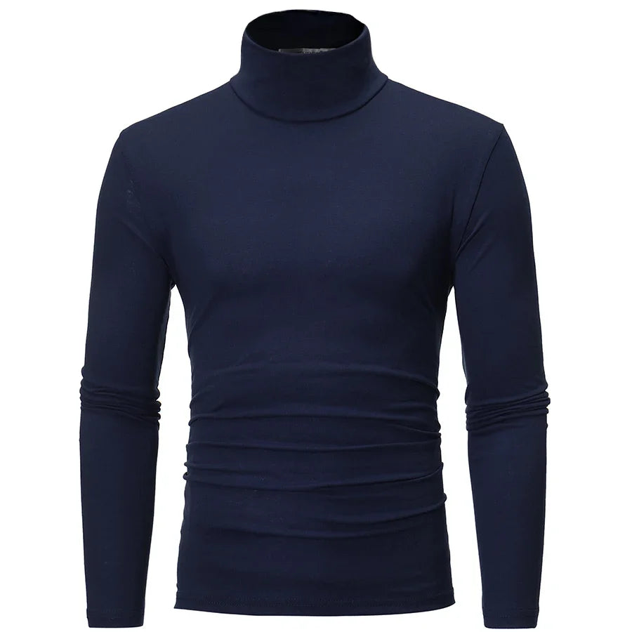 Men’s Thermal Shirt – Slim Fit High Neck Long Sleeve Winter Top