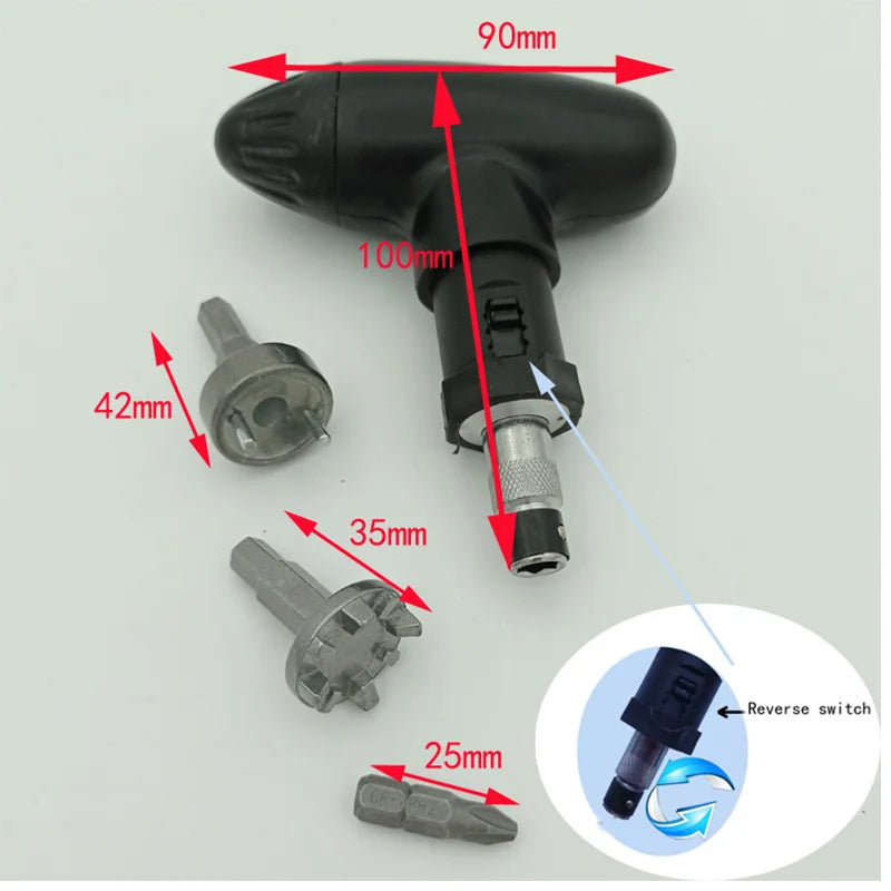 Golf Spike Wrench – Ratcheting Cleat Removal Tool