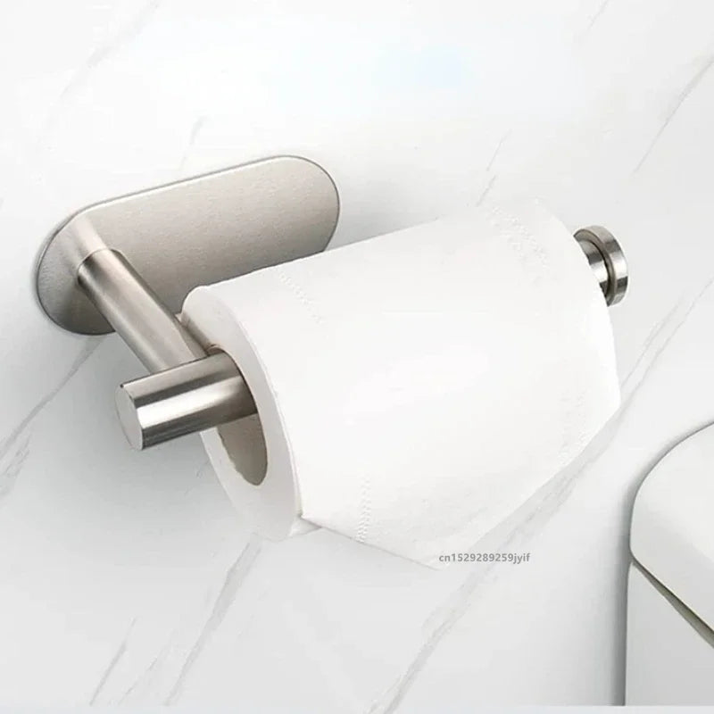 Self-Adhesive Stainless Steel Toilet Paper Holder