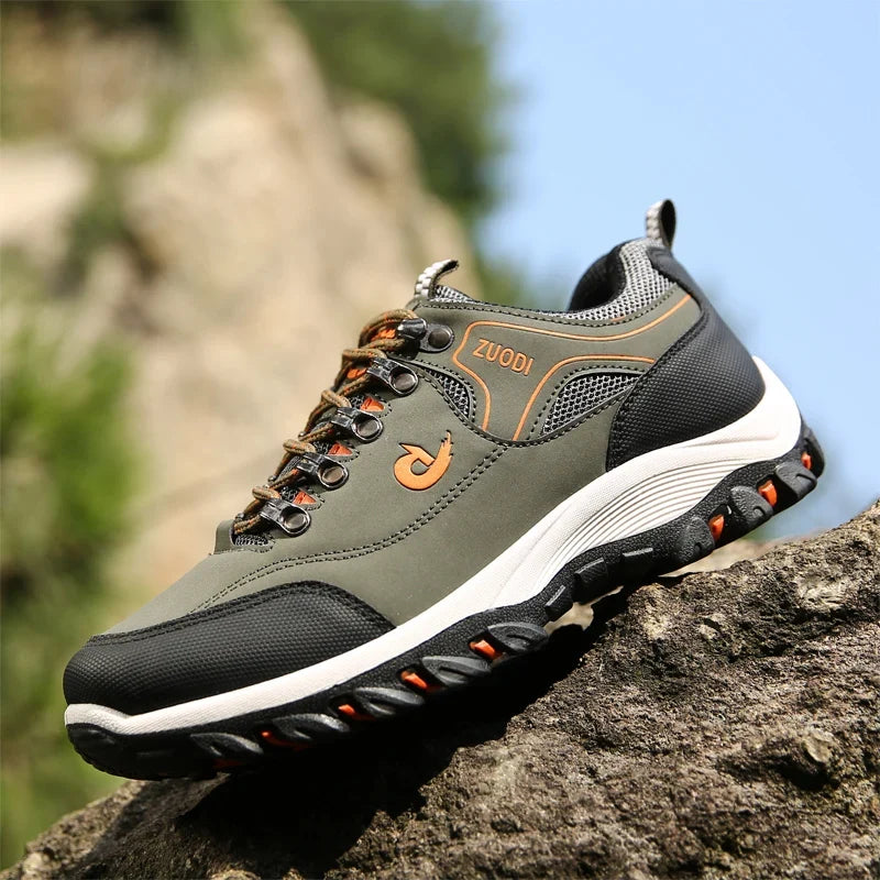 Leather Casual Sneakers – Lightweight Walking Shoe