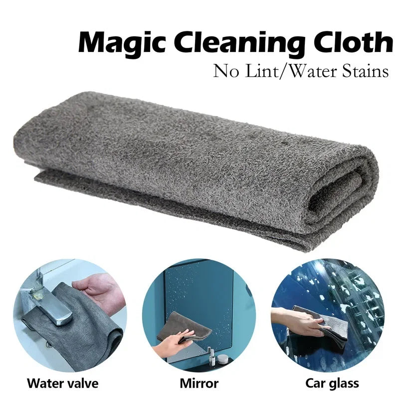 Color: Red, Specification: 1, Ships From: CHINA - New Thickened Magic Cleaning Cloth Microfiber Glass Clean Towel Reusable Washable Lint-free Cleaning Rags for Kitchen Glass Car