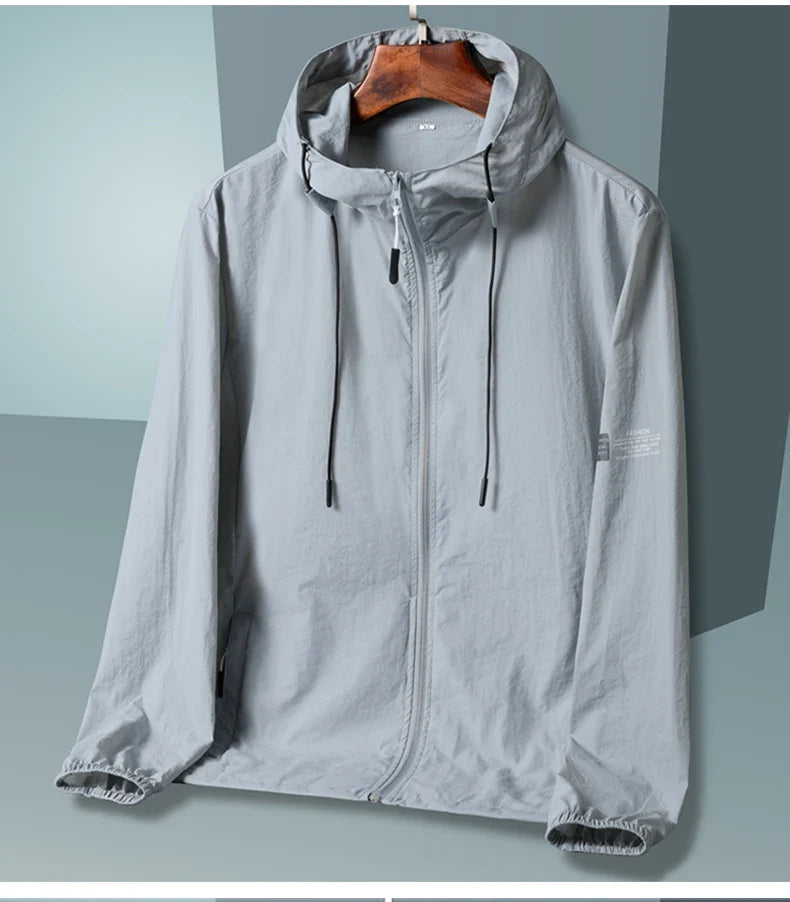 Sun Protection Jacket – Quick Dry Hooded Windbreaker for Men & Women