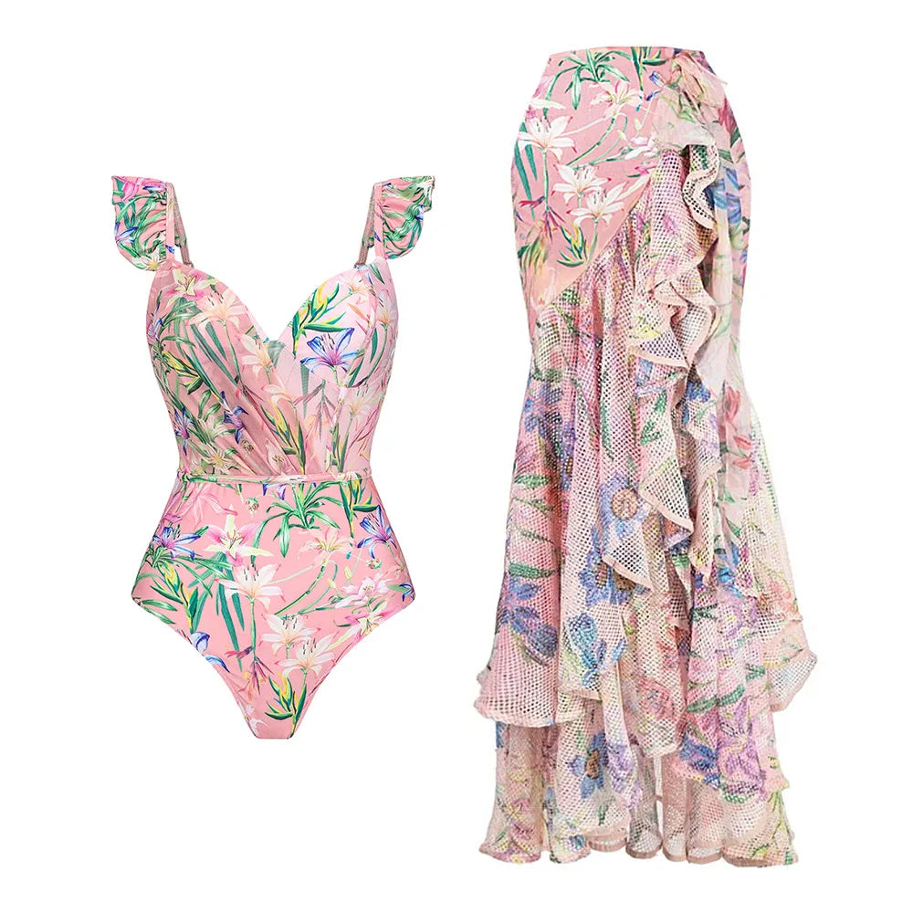One Piece Swimsuit Push Up Women Swimwear