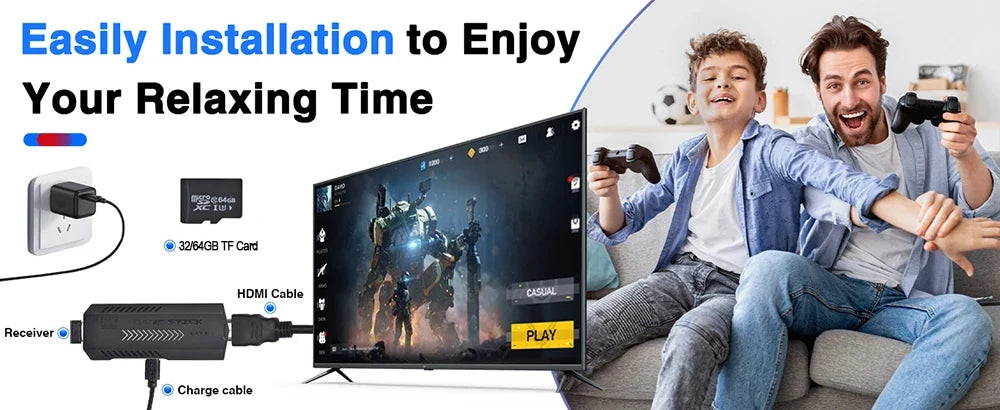 20000 Games Video Game Console – 4K Retro Portable TV Game Stick