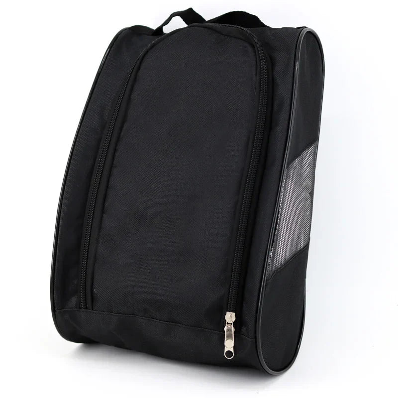 Golf Shoe Bag – Breathable Oxford Cloth Carrier, Black