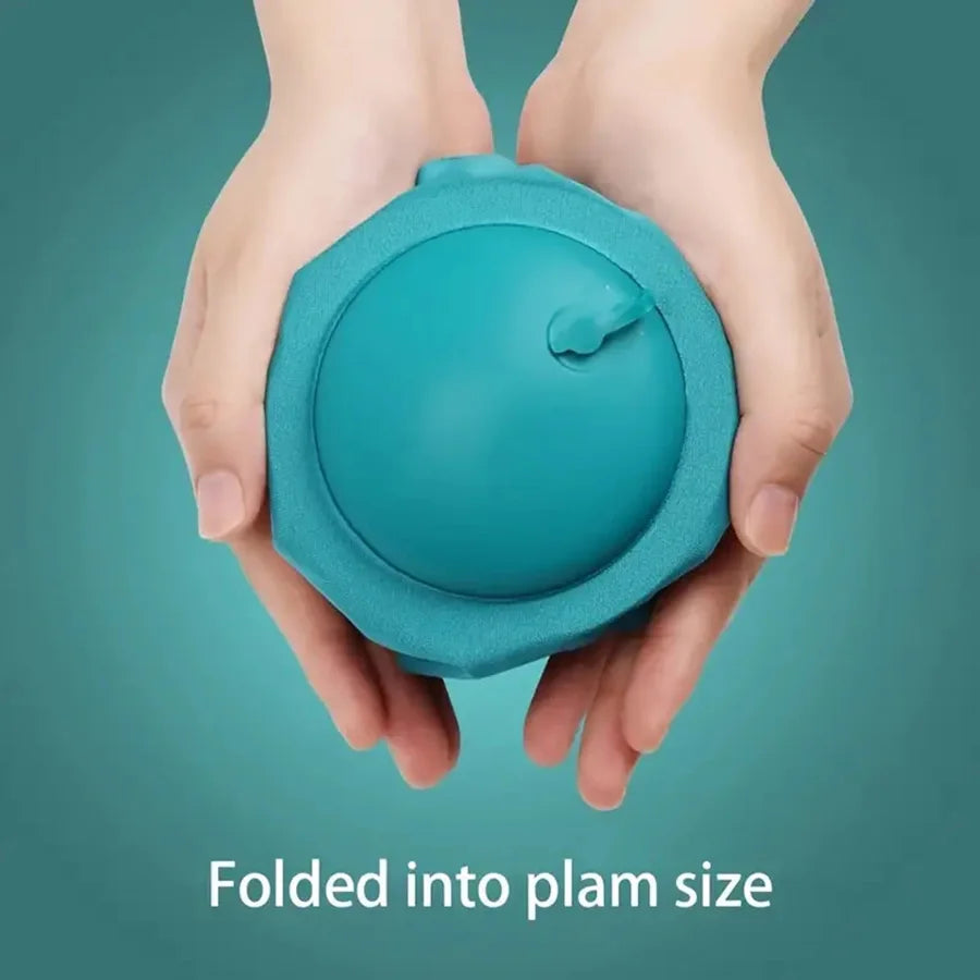 Portable Neck Pillow – Inflatable Flocking Travel Pillow