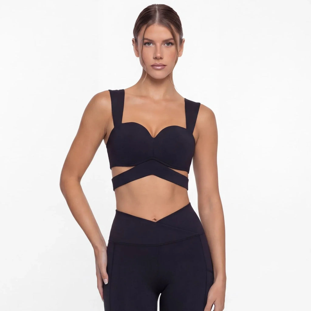FUBEIKE Women’s Padded Yoga Bralette Top