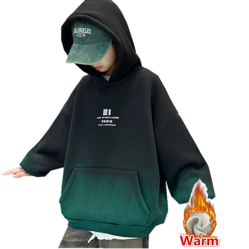 Kids Winter Hoodie – Warm Gradient Sweatshirt