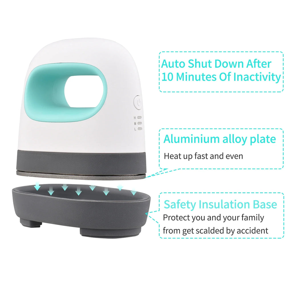 Portable 220V Mini Heat Press Machine T-Shirt Printing DIY Easy Heating Transfer Press Iron Machines for Clothes Bags Hats