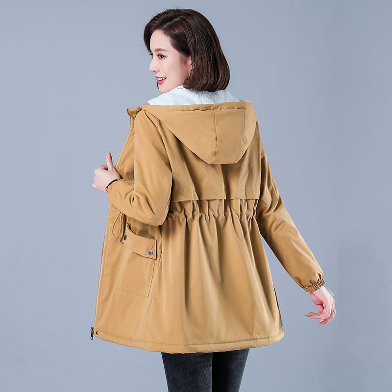 Women Winter Puffer Coat – Warm Cotton Hooded Casual Parka