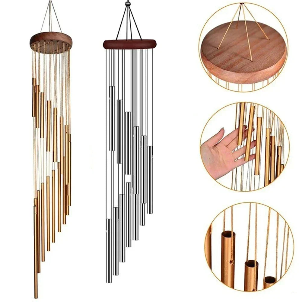 Aluminum Wind Chimes with 12 Tubes