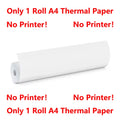 Portable A4 Thermal Printer Document Tattoo Printer Bluetooth Wireless Mini Printer Notes lmage Photo Printing Machine A4 Paper
