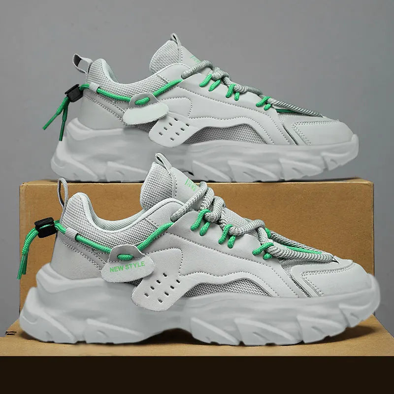 Men's Thick-Soled Casual Sneakers - Second Colorway