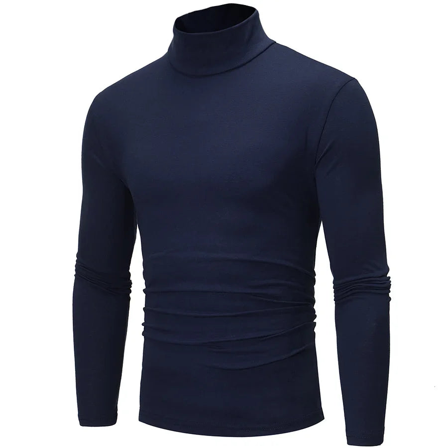 Men’s Thermal Shirt – Slim Fit High Neck Long Sleeve Winter Top