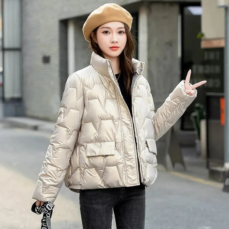 Women Winter Parka Jacket – Thick Short Warm Fashion Coat