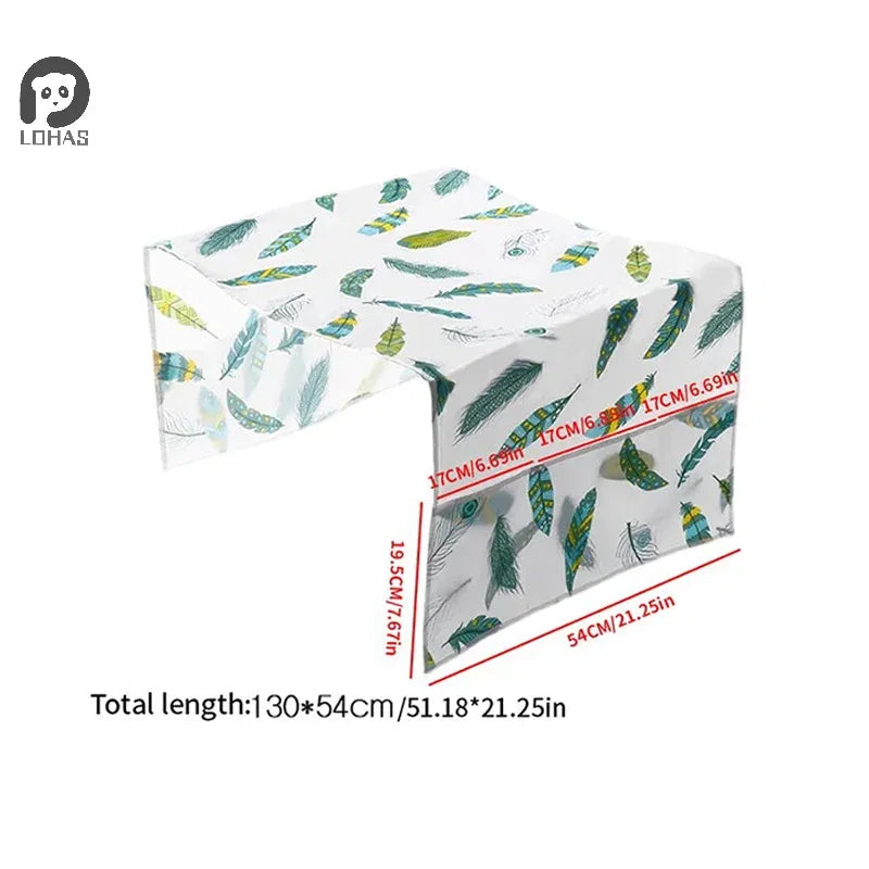 Color: light yellow - Refrigerator Dust Cover With Storage Bag Washable Multi-purpose Household Washing Machine Cabinet Dust Protection Cover