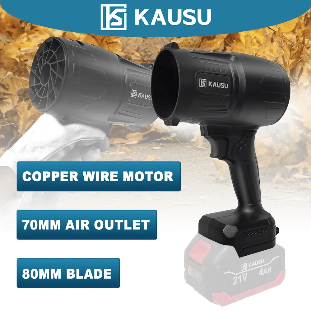 Cordless Electric Blower Jet Fan Lithium Battery Powered Handheld Dust Leafs Snow Removal Power Tool For Makita 18V Battery